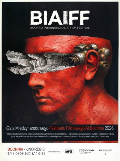 Plakat wydarzenia:  Gala Międzynarodowego Festiwalu Filmowego AI Bochnia 2026 